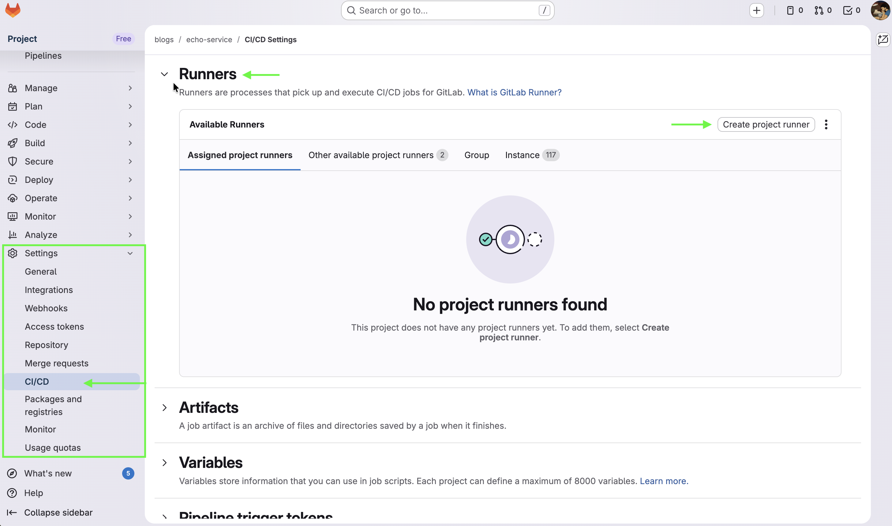 create-project-runner